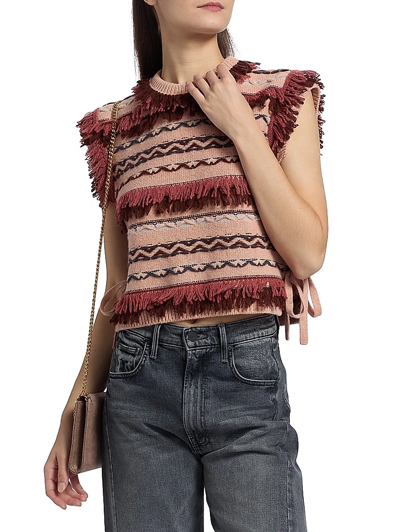 Desmond Wool Fringed Top