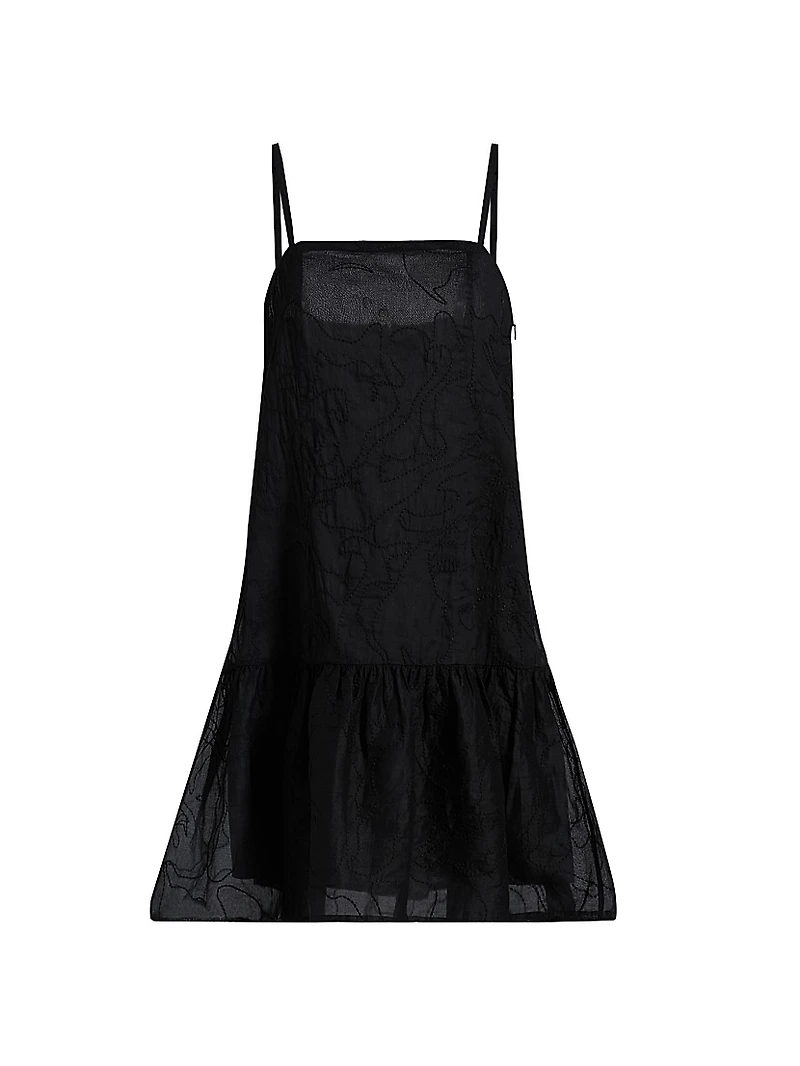 Anita Cotton Drop-Waist Minidress