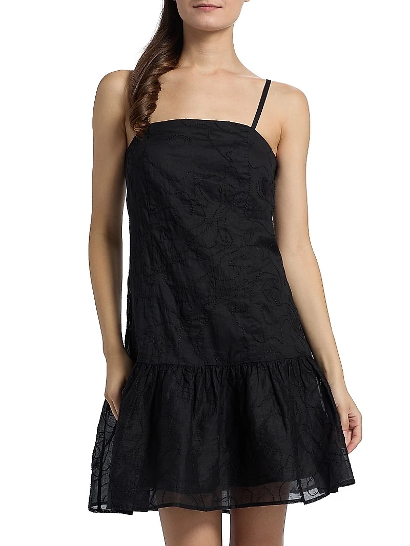 Anita Cotton Drop-Waist Minidress