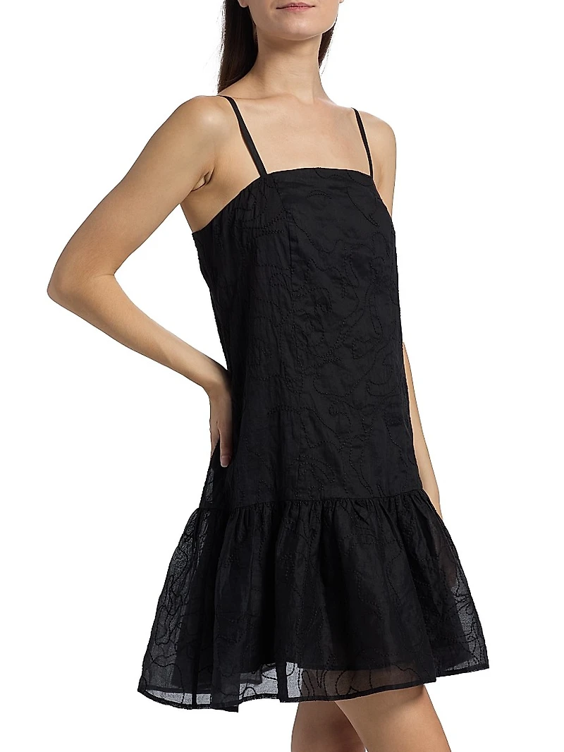 Anita Cotton Drop-Waist Minidress