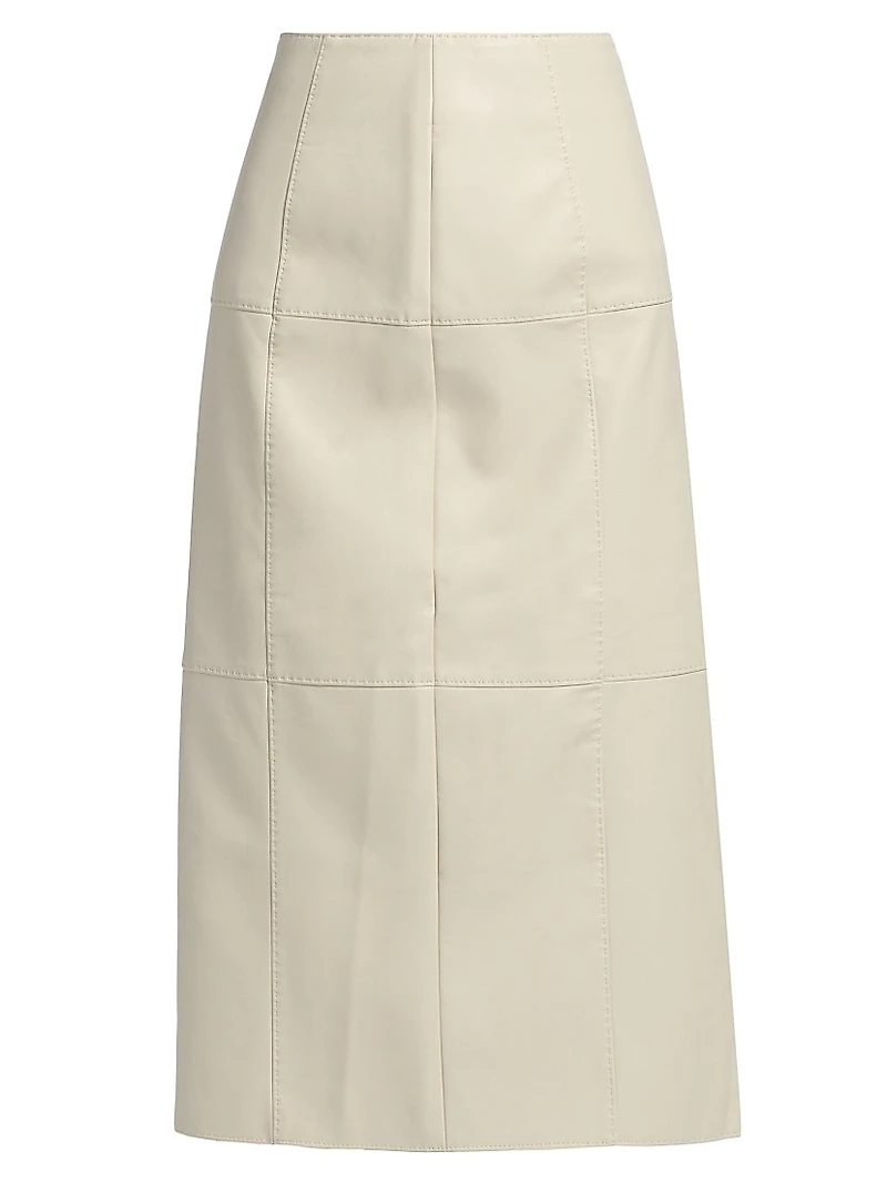 Elliott Faux-Leather Midi-Skirt