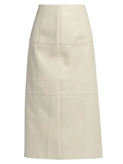 Elliott Faux-Leather Midi-Skirt