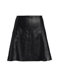 Crawford Faux-Leather Miniskirt