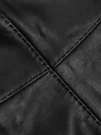 Crawford Faux-Leather Miniskirt