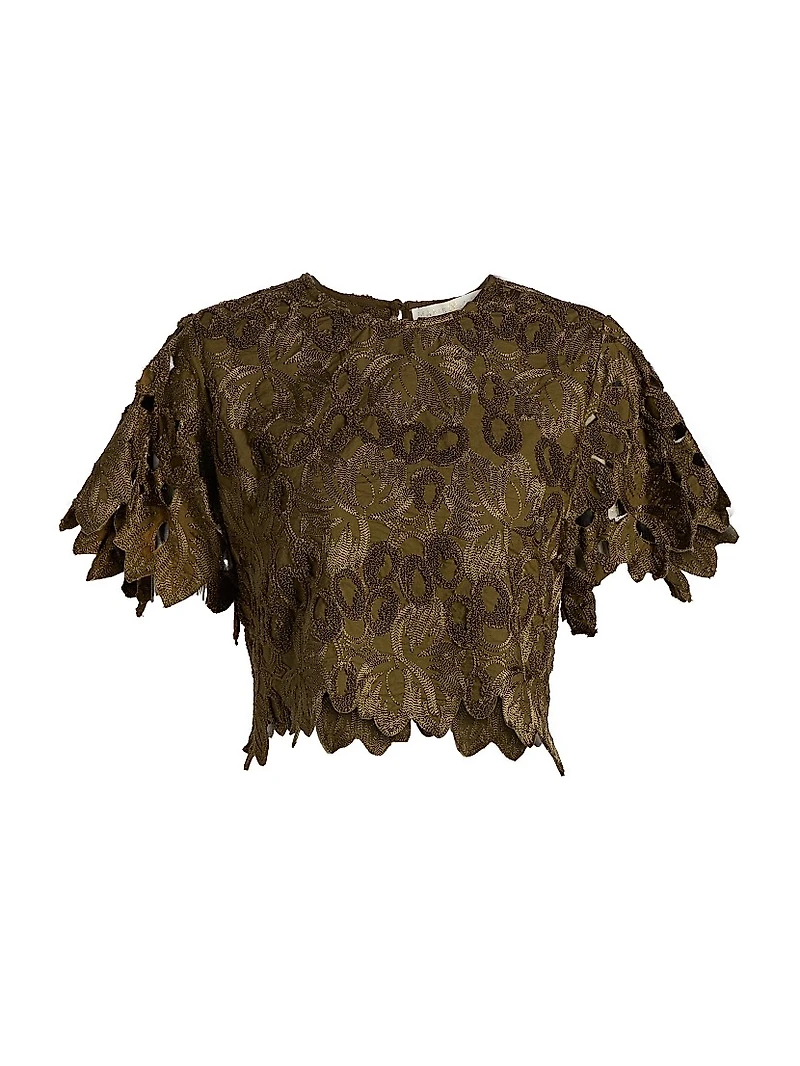 Pelumi Embroidered Crop Top