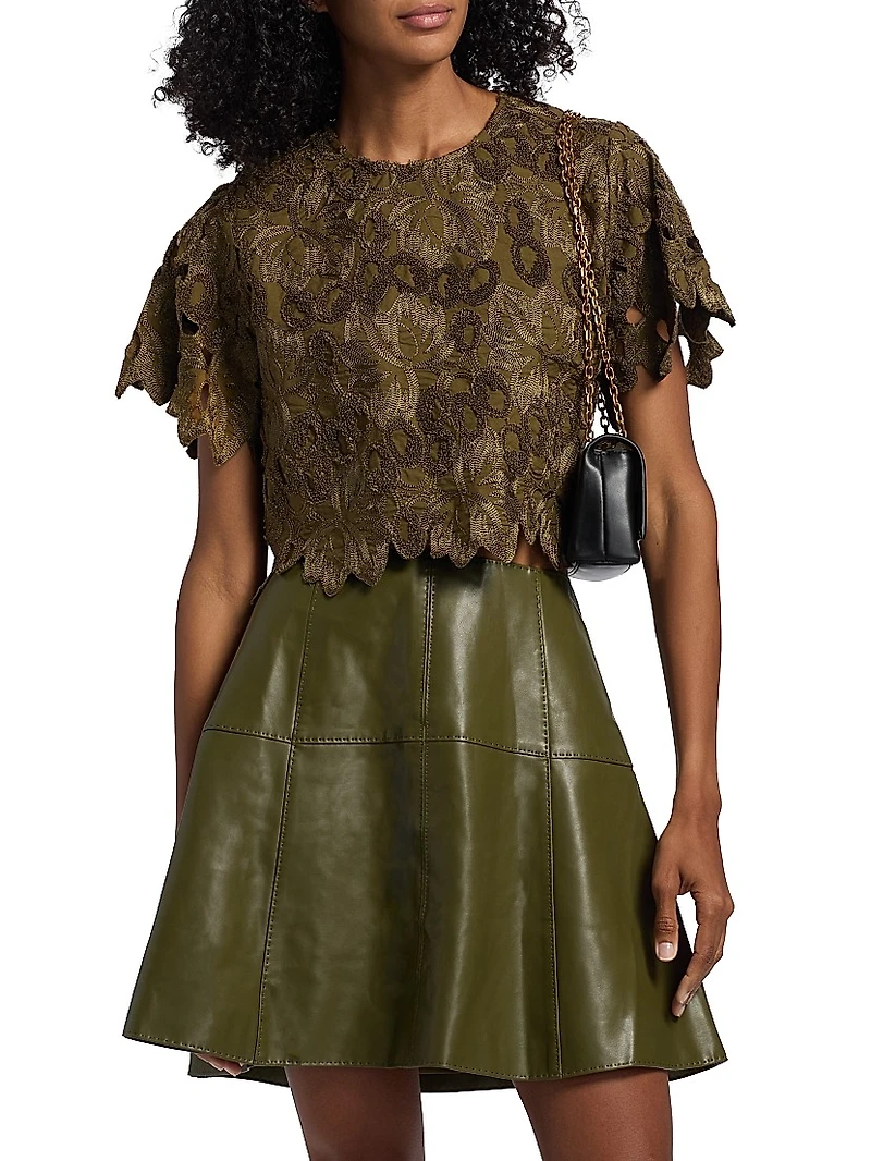 Pelumi Embroidered Crop Top
