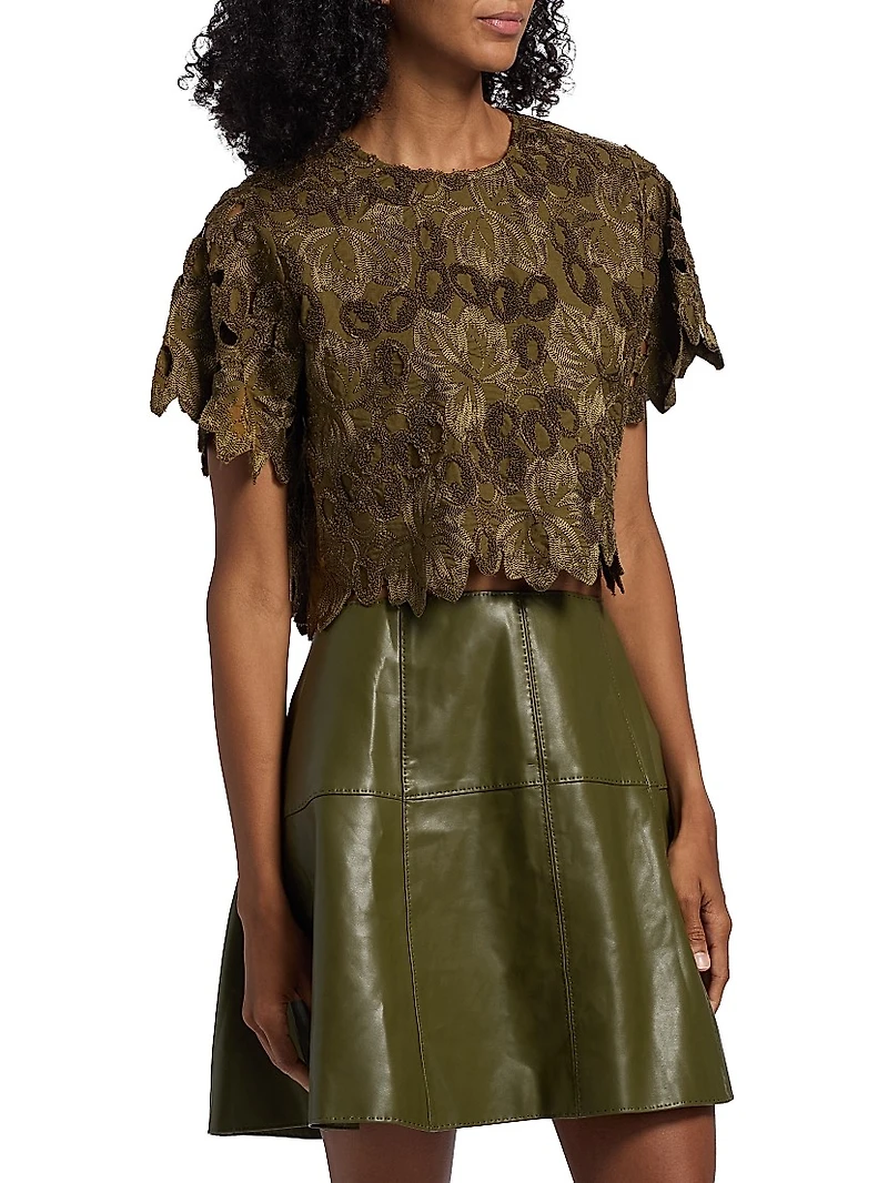 Pelumi Embroidered Crop Top