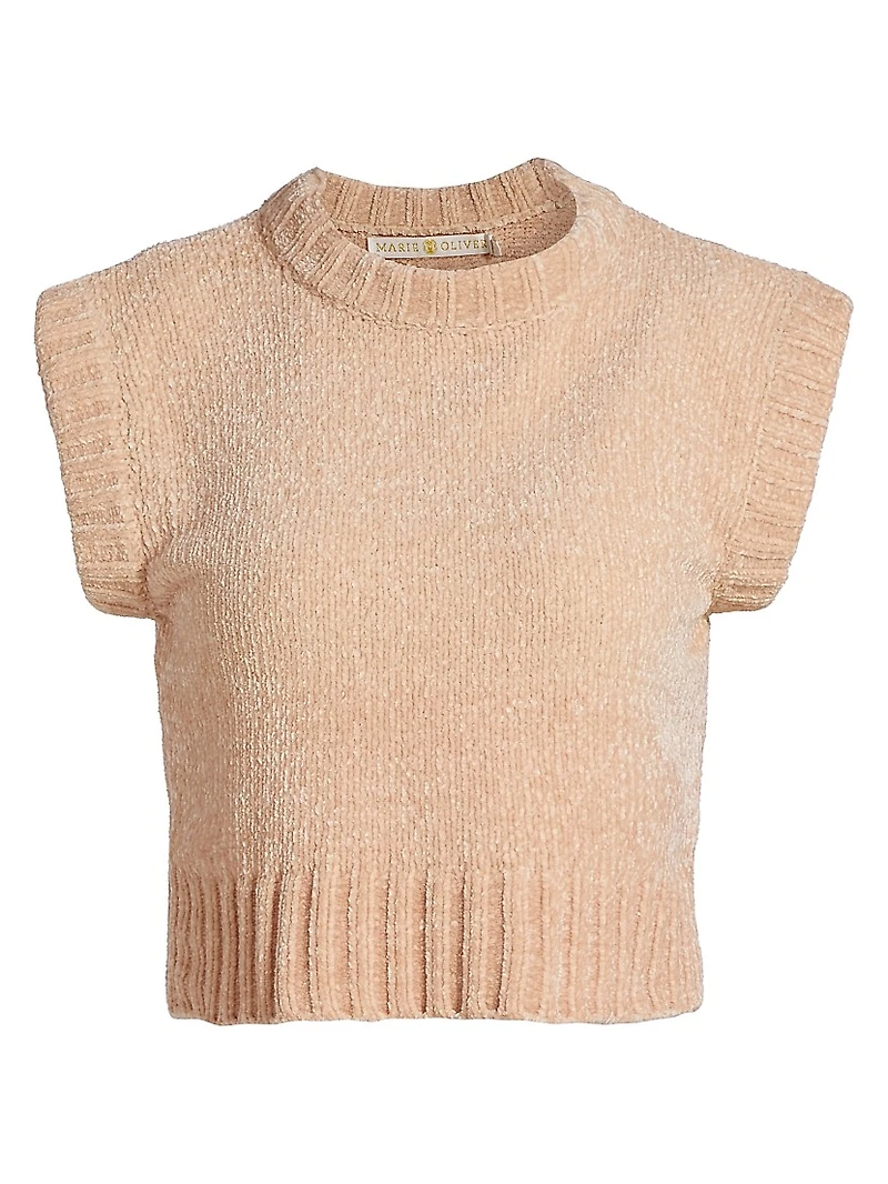 Presley Knit Cap-Sleeve Top