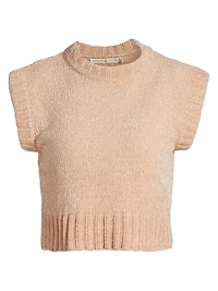 Presley Knit Cap-Sleeve Top