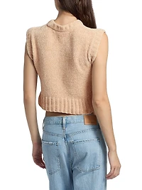 Presley Knit Cap-Sleeve Top