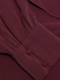 Jayne Silk Cape Blouse