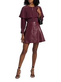Jayne Silk Cape Blouse