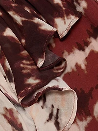 Trudy Tie-Dye Ruffled Blouse