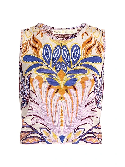 Kim Damask Compact-Knit Top