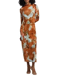 Paxton Tie-Dye Jersey Midi-Dress
