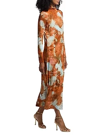 Paxton Tie-Dye Jersey Midi-Dress