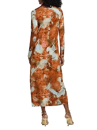 Paxton Tie-Dye Jersey Midi-Dress