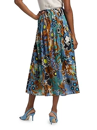 Wilson Floral Midi-Skirt