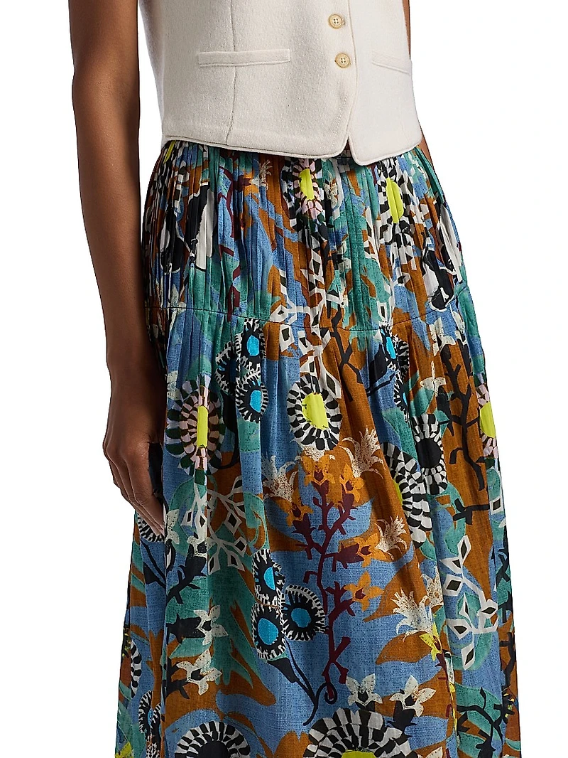 Wilson Floral Midi-Skirt