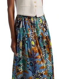 Wilson Floral Midi-Skirt