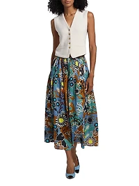 Wilson Floral Midi-Skirt