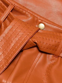 Vallie Faux Leather Miniskirt