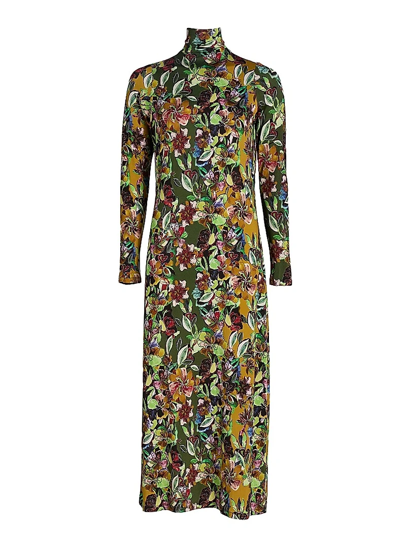 Paxton Floral Jersey Midi-Dress