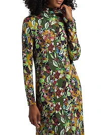 Paxton Floral Jersey Midi-Dress
