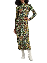 Paxton Floral Jersey Midi-Dress