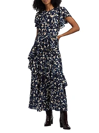 Quinby Abstract-Print Maxi Dress