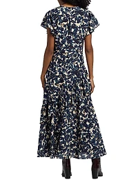 Quinby Abstract-Print Maxi Dress
