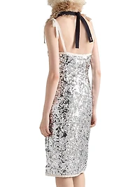 Embroidered Sequin Dress