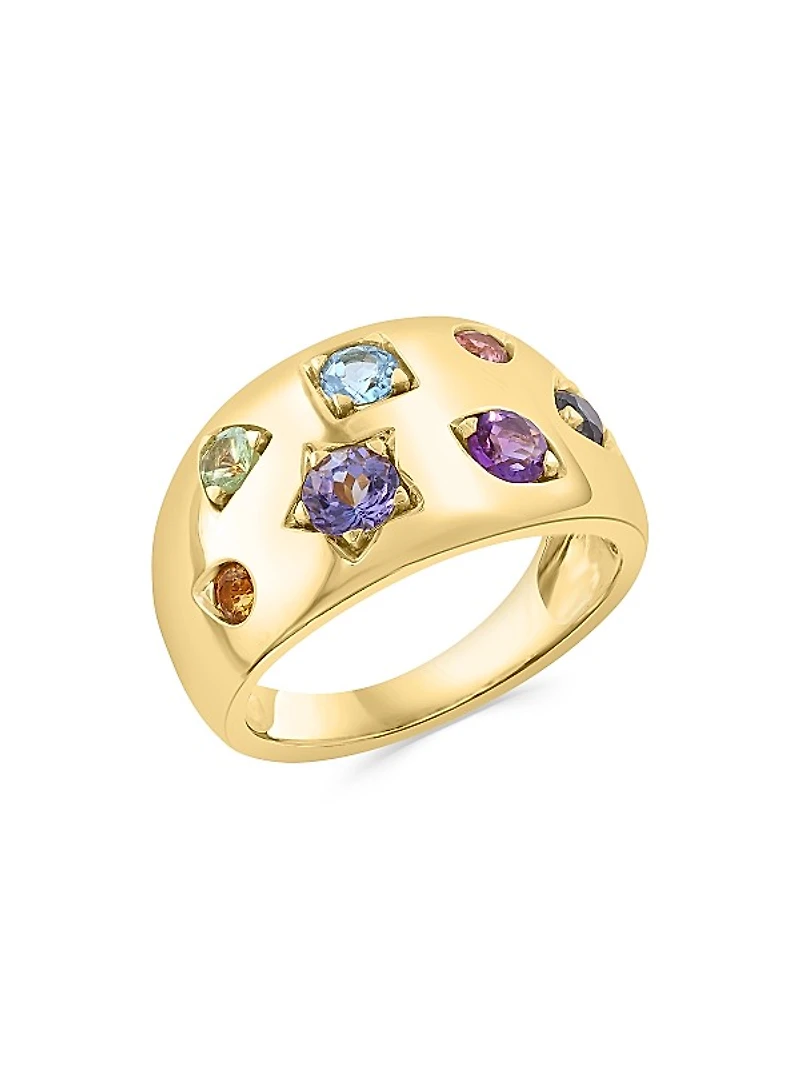 14K Yellow Gold & Multi-Gemstone Ring