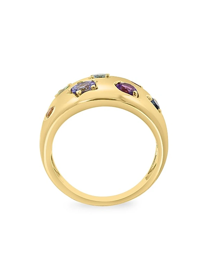 14K Yellow Gold & Multi-Gemstone Ring