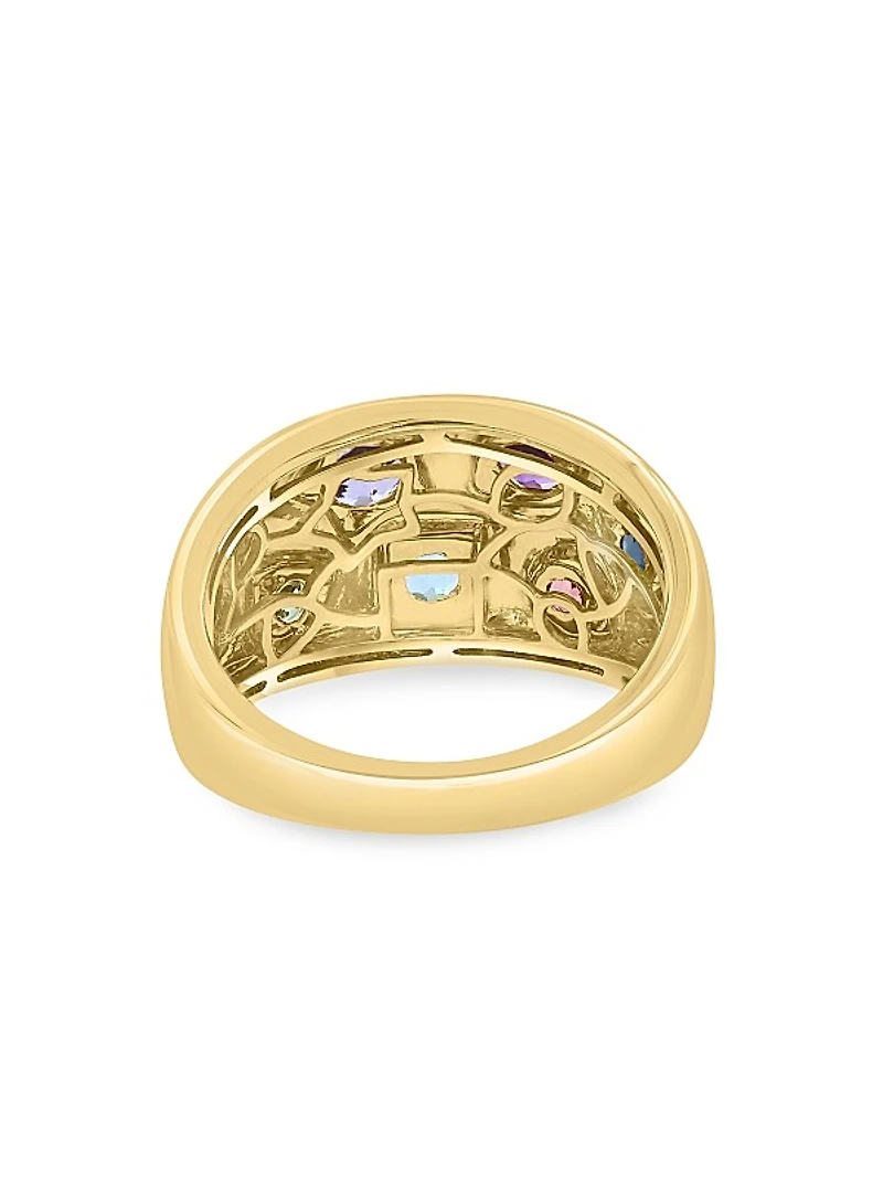14K Yellow Gold & Multi-Gemstone Ring