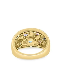 14K Yellow Gold & Multi-Gemstone Ring