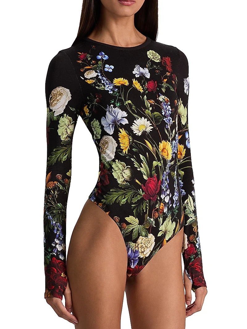 Olea Floral Crewneck Bodysuit