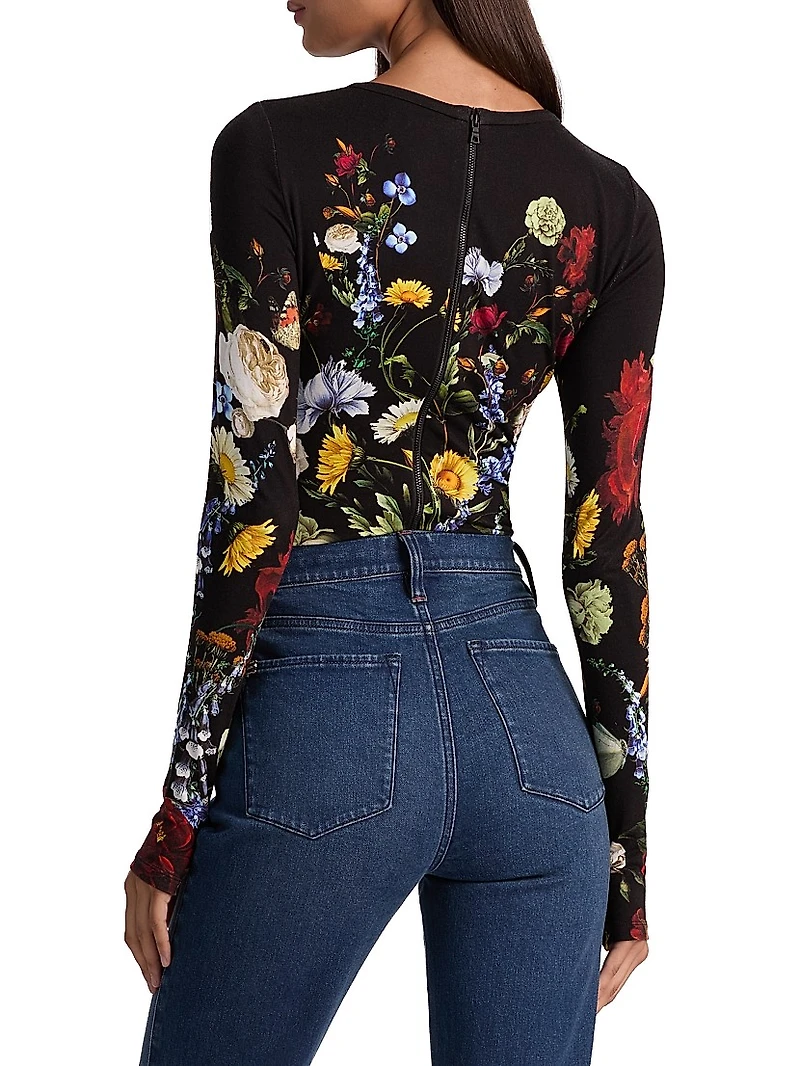 Olea Floral Crewneck Bodysuit