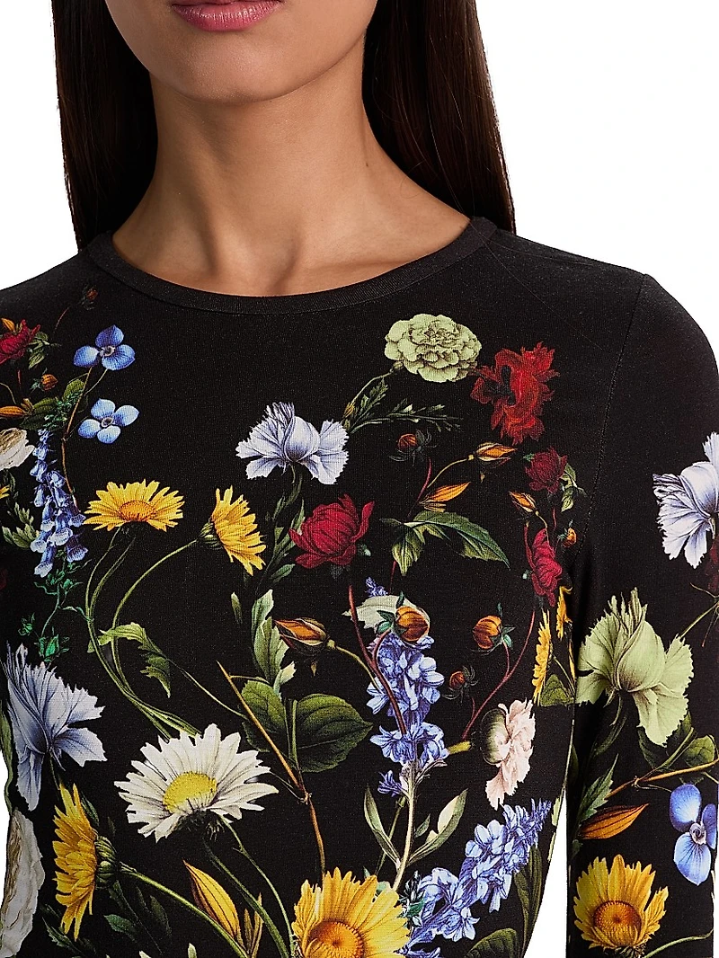 Olea Floral Crewneck Bodysuit