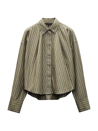 Martha Striped Poplin Shirt