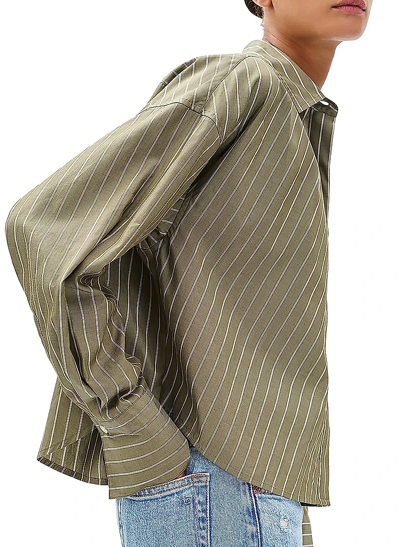 Martha Striped Poplin Shirt