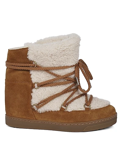 Nowles 40MM Fur & Leather Ankle Boots