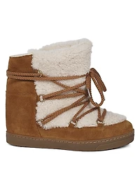 Nowles 40MM Fur & Leather Ankle Boots