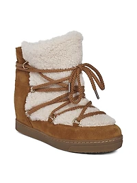 Nowles 40MM Fur & Leather Ankle Boots