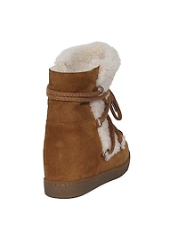 Nowles 40MM Fur & Leather Ankle Boots