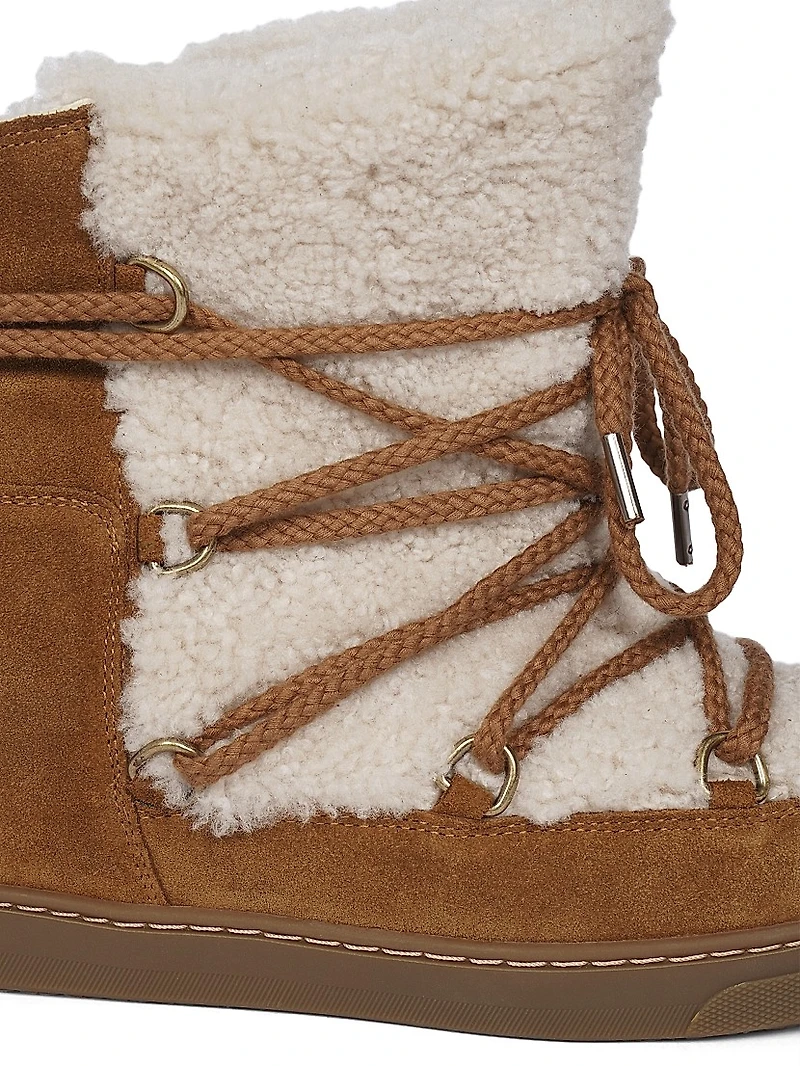 Nowles 40MM Fur & Leather Ankle Boots