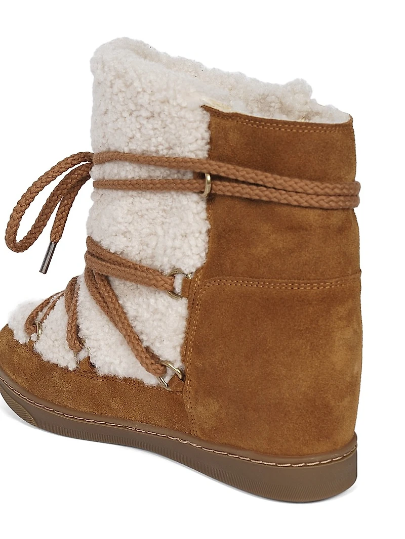Nowles 40MM Fur & Leather Ankle Boots