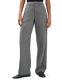 Shea Wool-Blend Tailored Pants