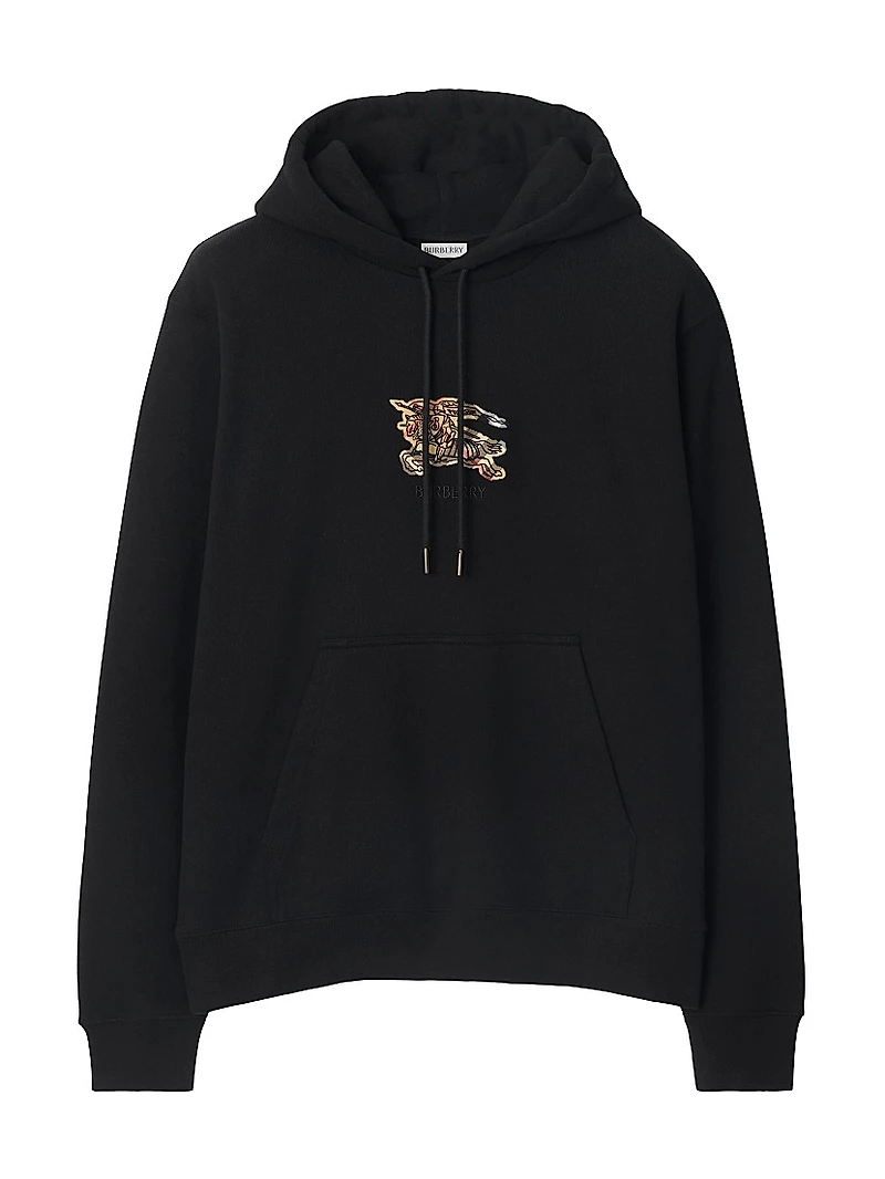 Logo Cotton Slim-Fit Hoodie