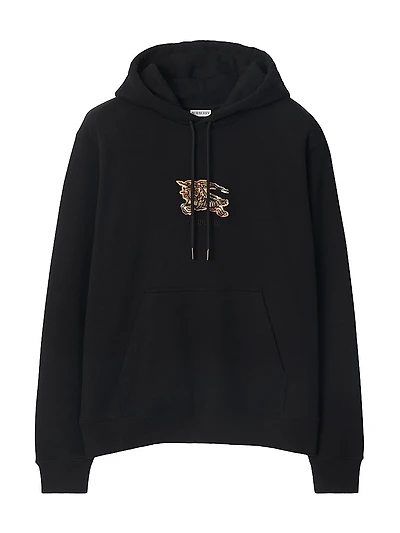 Logo Cotton Slim-Fit Hoodie